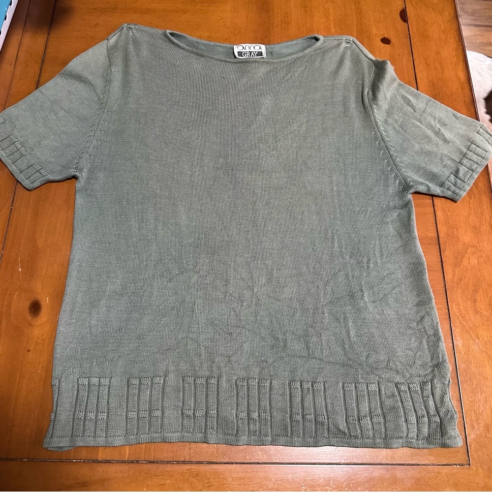 Anna Gray Cotton & Silk Blend Shirt